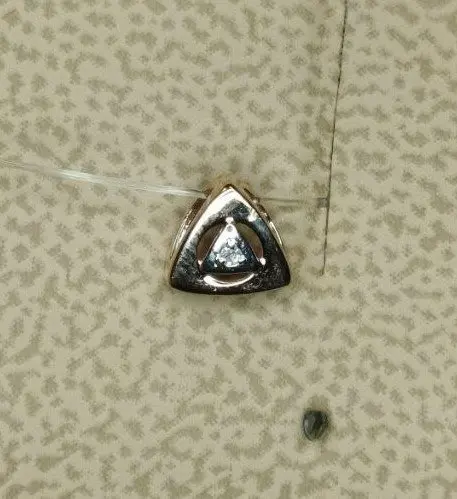 Цепь шнурок из комбинированного золота