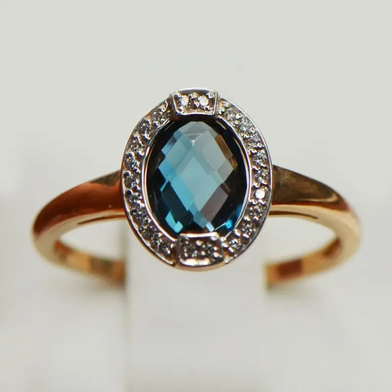 Кольцо декоративное из красного золота