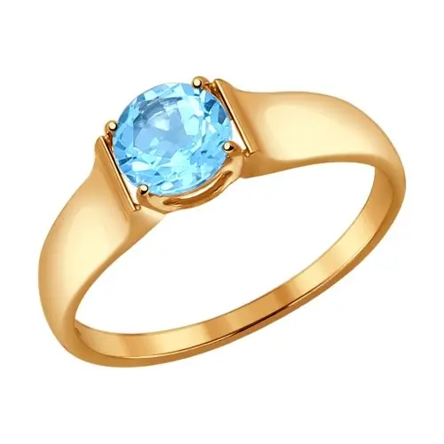 Кольцо декоративное из красного золота