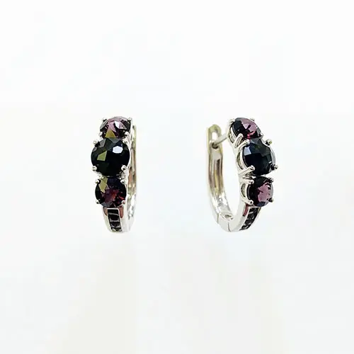 Серьги с английским замком из серебра