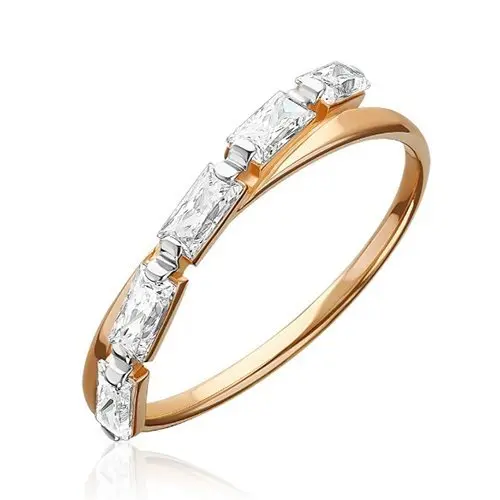 Кольцо декоративное из красного золота