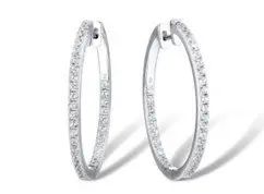 Серьги конго из серебра
