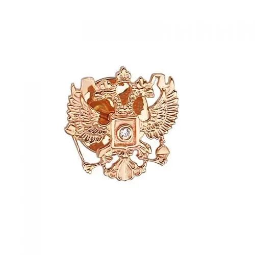 Значкок из красного золота