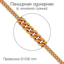 Цепь из красного золота