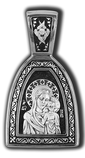 Подвеска икона из серебра