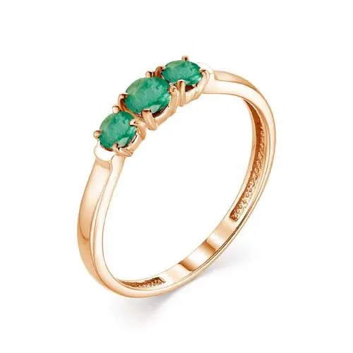 Кольцо декоративное из красного золота