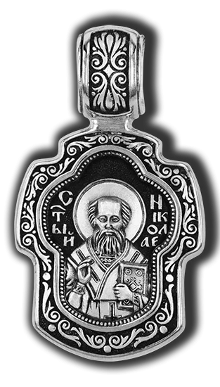 Подвеска икона из серебра