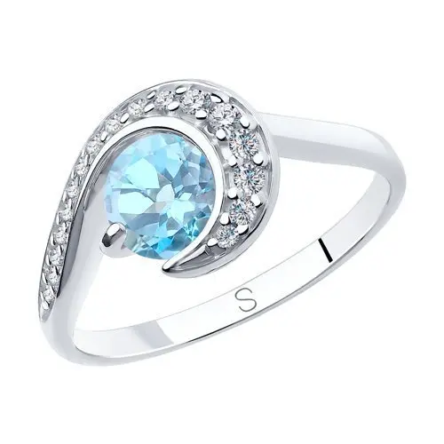 Кольцо декоративное из серебра