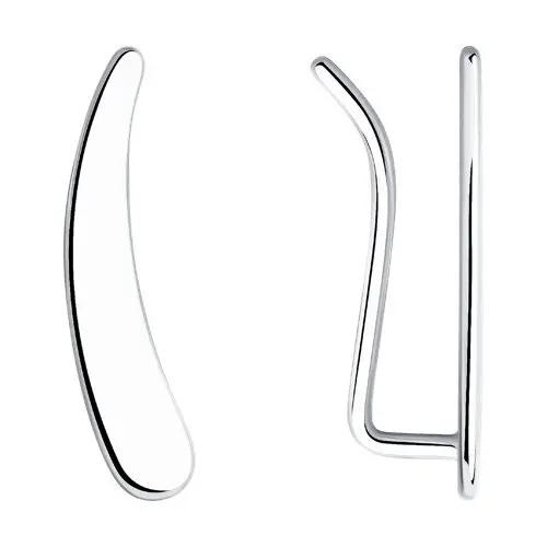 Серьги зажимы из серебра