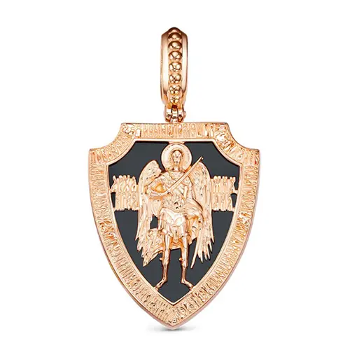 Подвеска икона из красного золота