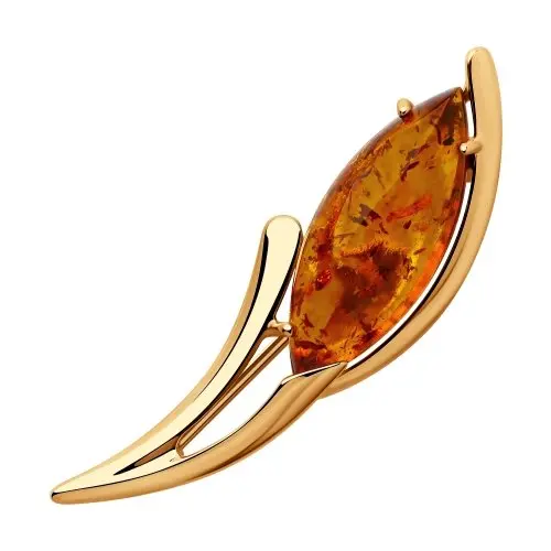 Брошь из позолоты