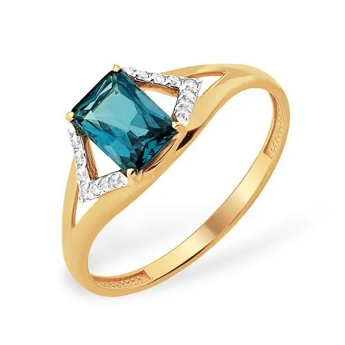 Кольцо декоративное из красного золота