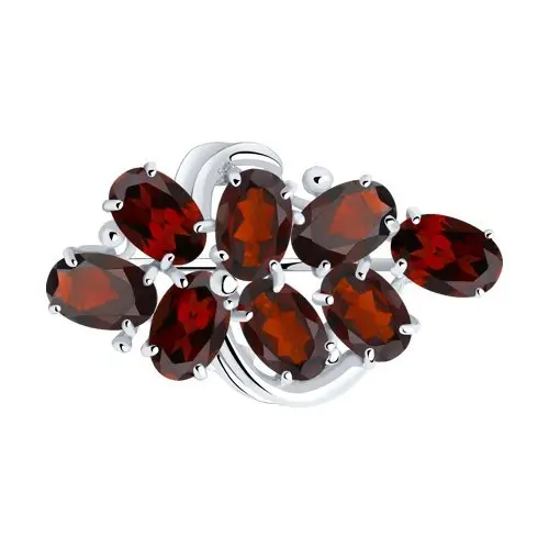 Брошь из серебра вид 1