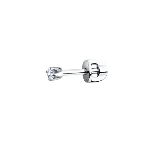 Серьги одиночные из серебра