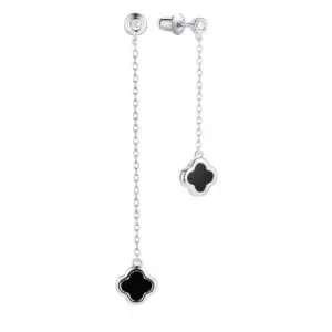 Серьги подвесные из серебра