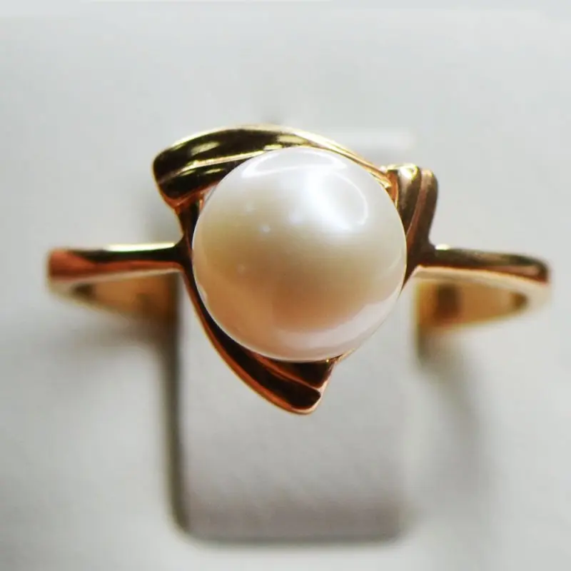 Кольцо декоративное из красного золота