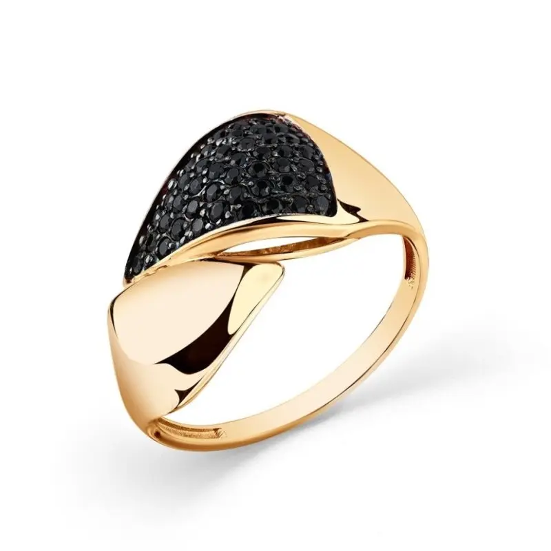 Кольцо декоративное из красного золота