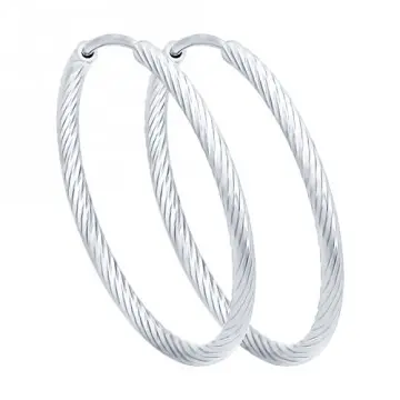 Серьги конго из серебра