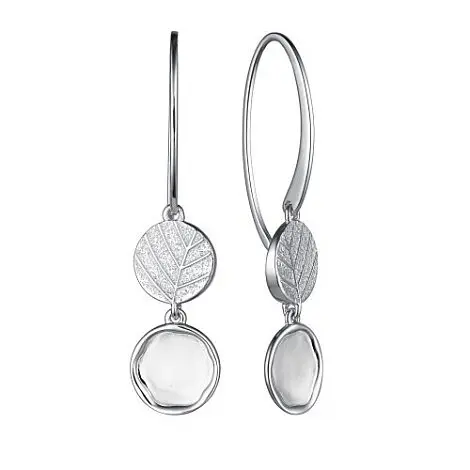 Серьги петельки из серебра
