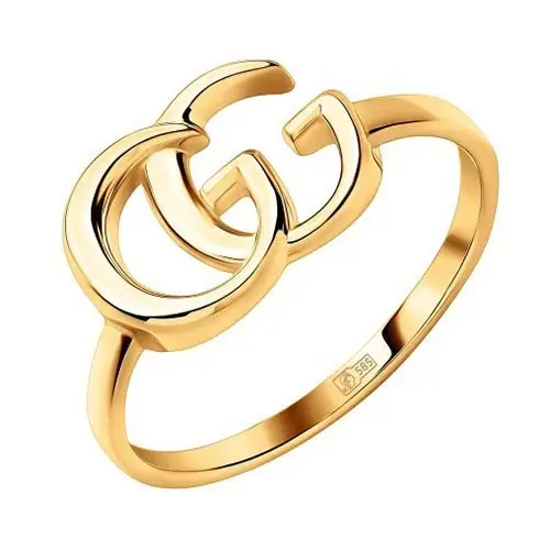 Кольцо декоративное из красного золота