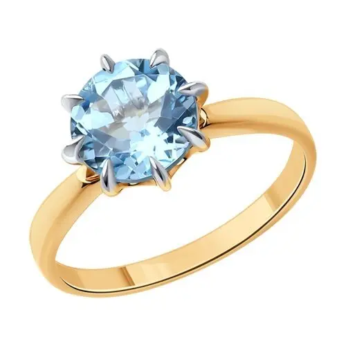 Кольцо декоративное из красного золота