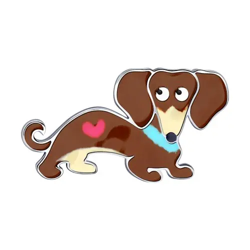 Брошь из серебра