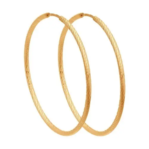 Серьги конго из красного золота