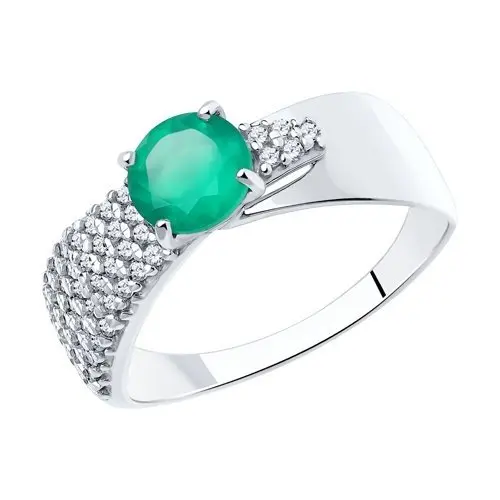 Кольцо декоративное из серебра