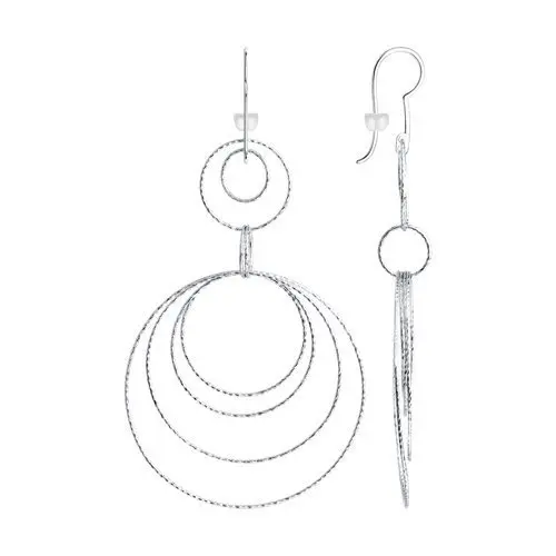 Серьги петельки из серебра