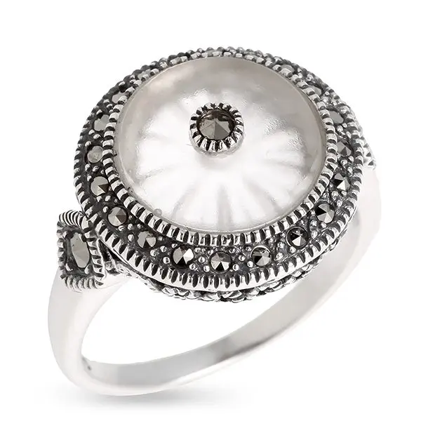 Кольцо декоративное из серебра