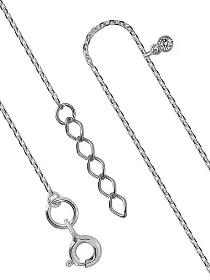 Цепь колье из серебра