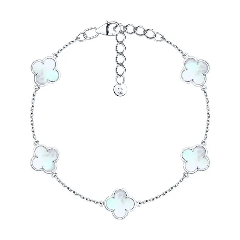 Браслет декоративный из серебра