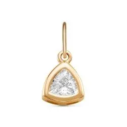 Подвеска декоративная из красного золота