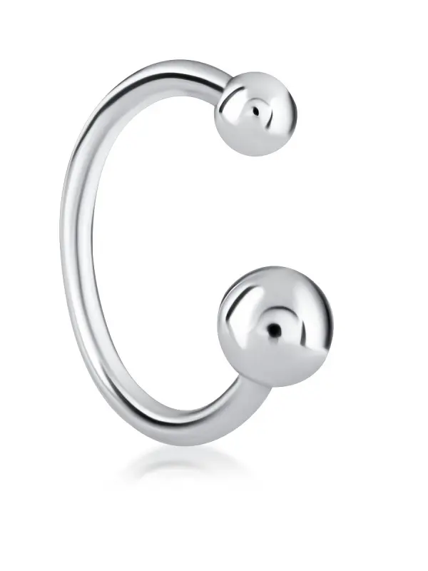 Серьги конго из серебра