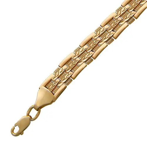 Браслет декоративный из красного золота вид 1