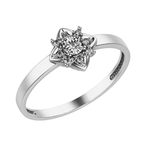 Кольцо декоративное из белого золота