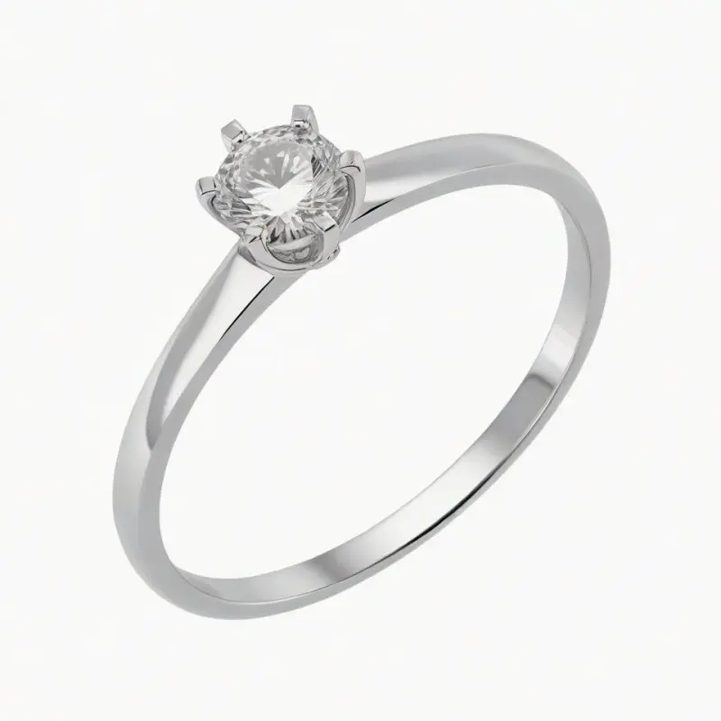 Кольцо декоративное из серебра