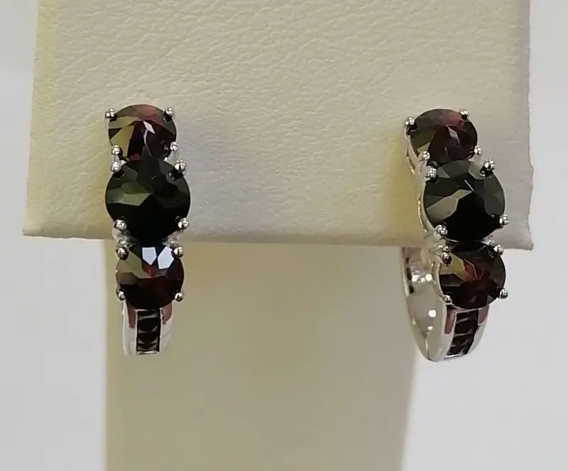 Серьги с английским замком из серебра