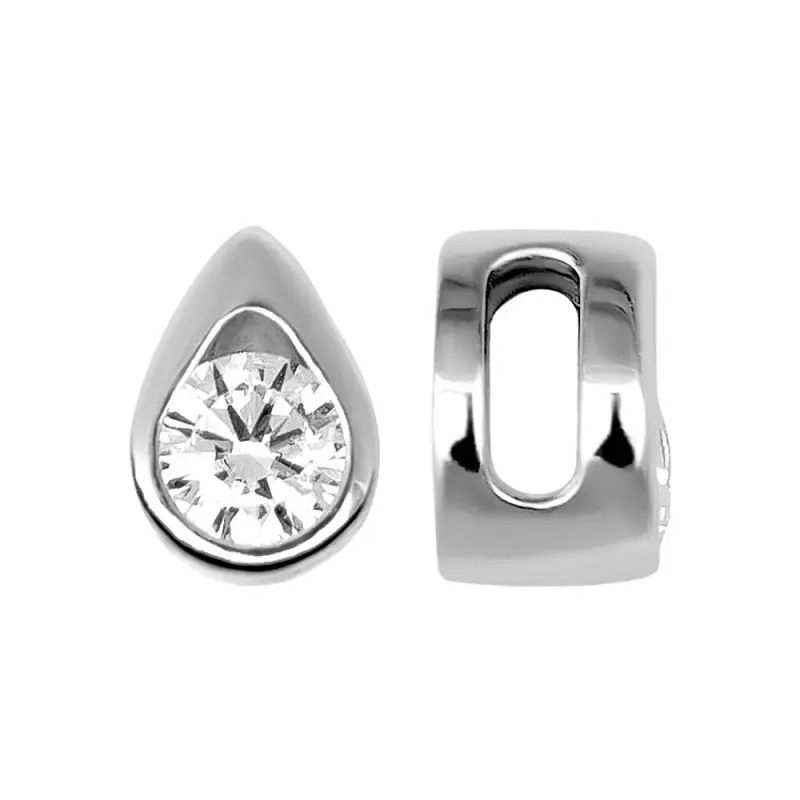 Подвеска бегунок из серебра