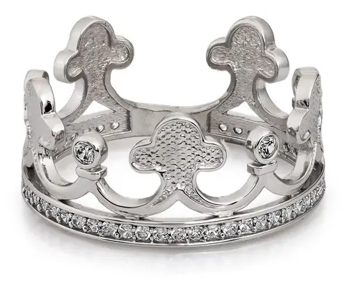 Кольцо декоративное из серебра