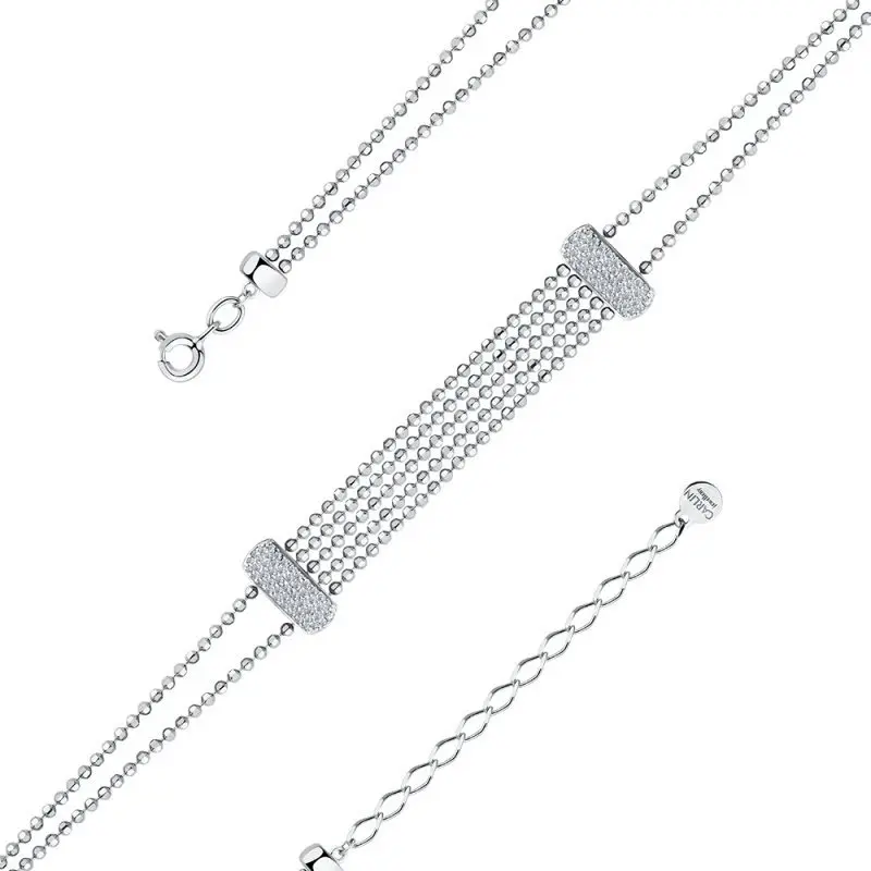 Браслет декоративный из белого золота