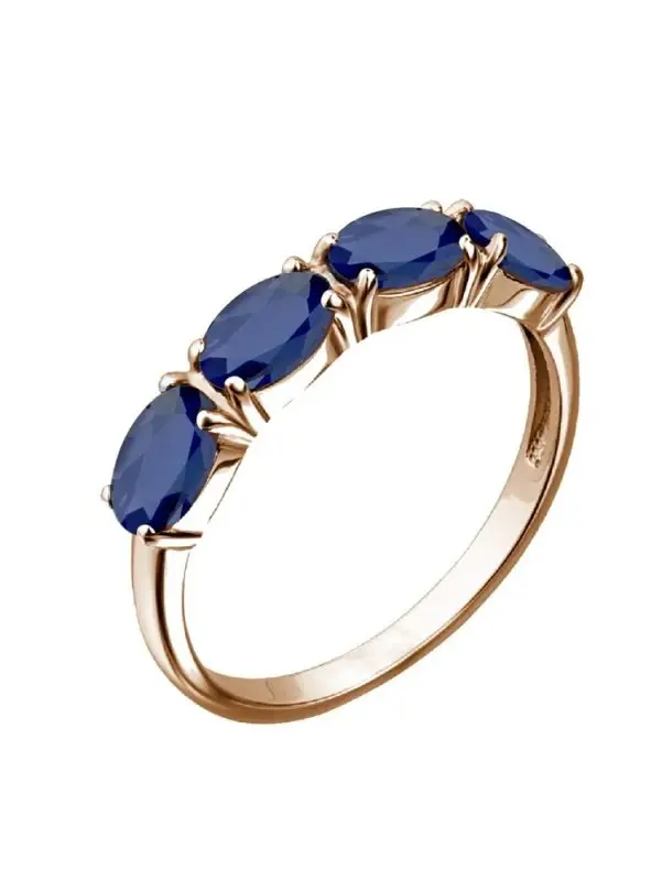 Кольцо декоративное из белого золота