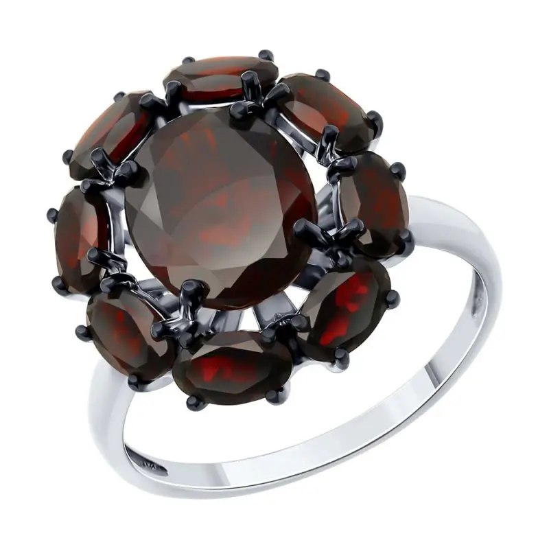 Кольцо декоративное из серебра