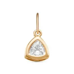 Подвеска декоративная из красного золота