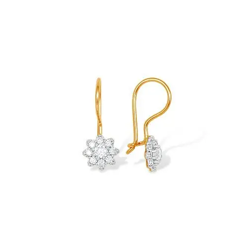 Серьги детские из красного золота