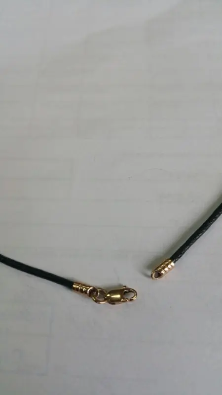 Цепь шнурок из красного золота