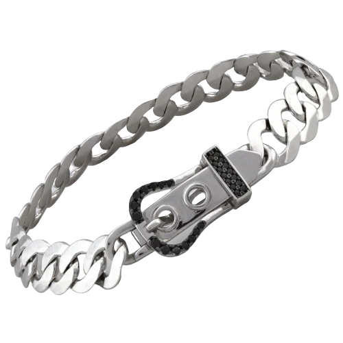 Браслет декоративный из серебра