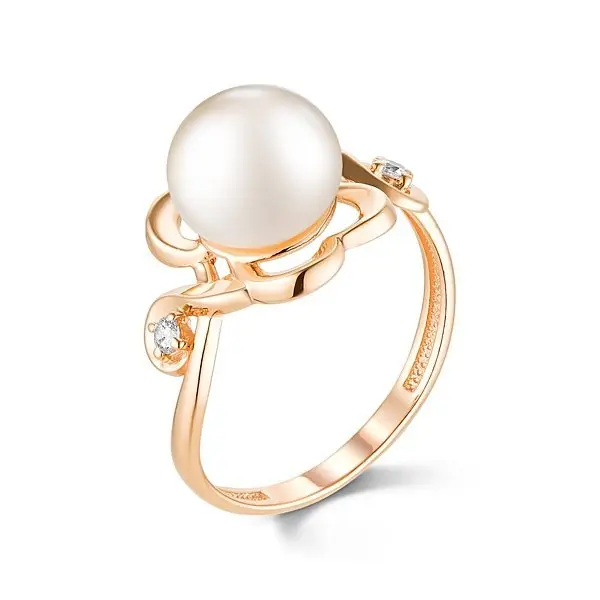 Кольцо декоративное из красного золота