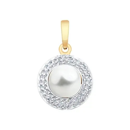 Подвеска декоративная из красного золота