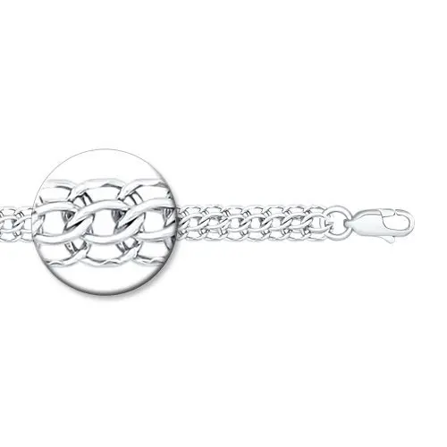 Браслет цепочный из серебра